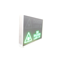 Panneau ON/OFF lumineux, pour cabine lazer