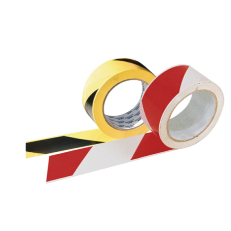 Ruban adhésif rouge et blanc 50mm x 66m