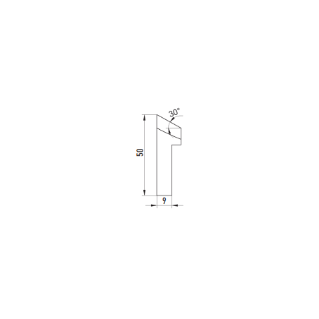 Outil de coupe pour chanfreiner 30° pour acier doux pour chanfreineuse PRO-2 PB