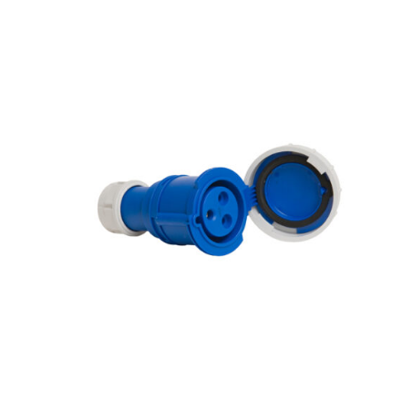 Prise femelle HYPRA 16A 2 prises + terre 250V