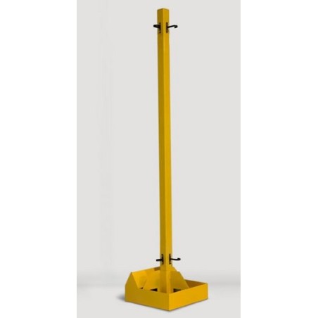 Mat mobile avec crochets pour attache rideau de soudage rétractable