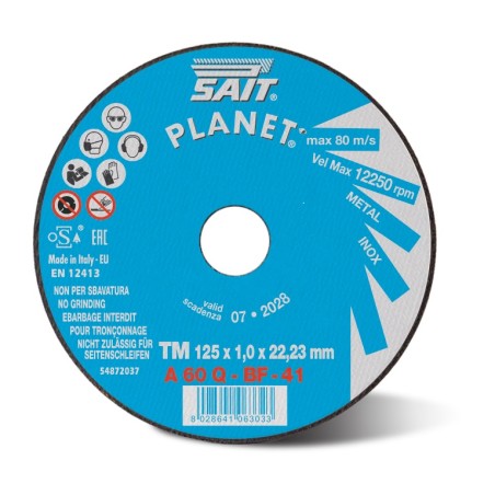 Disque à tronçonner 125x1 PLANET-TM A60Q type 41