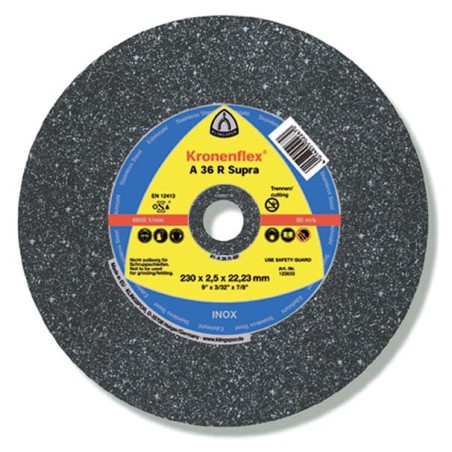 Disque à tronçonner 230 x 2,5 plat (A36R Supra) acier-inox