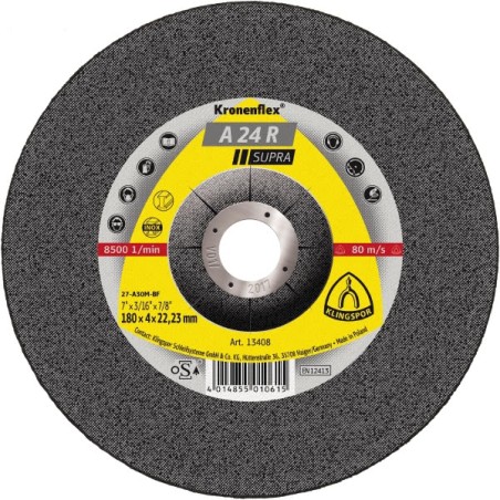 Disque à ébarber 125 x 6 (A24R Supra) acier