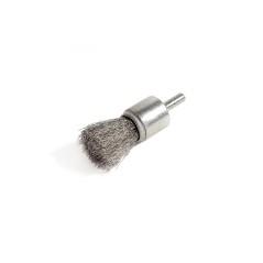 Brosse pinceau fil inox diamètre 28 (tige diamètre 6)