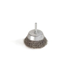 Brosse coupe sur tige diamètre 75 avec fil inox 0,2 mm
