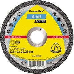 Disque à tronçonner 125 x 1 plat (A60 extra) acier-inox