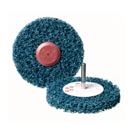 Roue abrasive sur tige (CG-ZS) 100 x 13 x 6 mm grain extra gros (bleu)