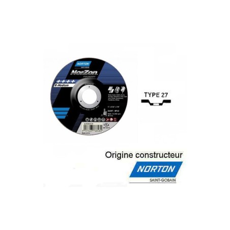 Disque à ébarber 230x7 NORZON III FOUNDRY pour la fonte (T27)