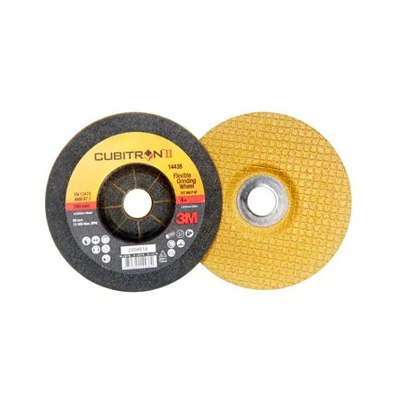 Disque à ébarber à moyeu déporté 125 x 3.0 ACIER/INOX type 27