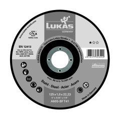 Disque à tronçonner 125 x 2,5 déporté PREMIUMFLEX (A24R-BF T42) acier