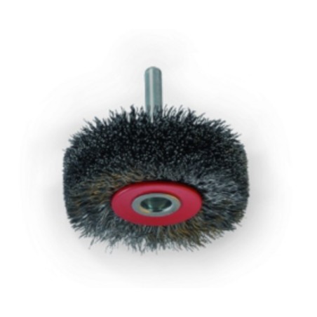 Brosse circulaire T6 INOX de diamètre 50 à 70 différentes épaisseurs, fil de 0,2 mm