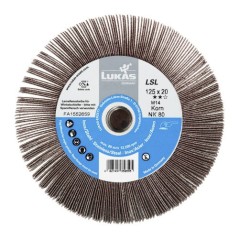 Roue à lamelles pour meuleuse LSL 125020 grain 60 à 120