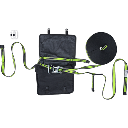 Kit ligne de vie temporaire horizontale pour deux utilisateurs
