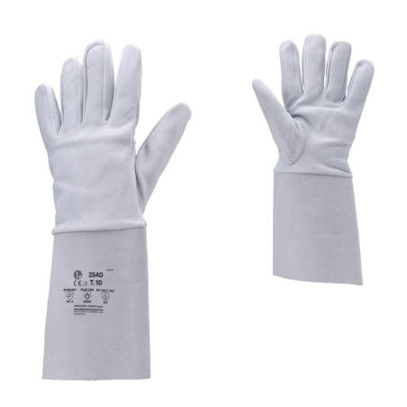 Gant soudage TIG en fleur d'agneau manche de 15 cm de taille 9 à taille 10