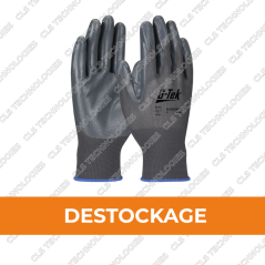 Jusqu'à épuisement du stock: Gant tricoté POLYAMIDE gris enduction NITRILE gris de taille 7 à taille 11