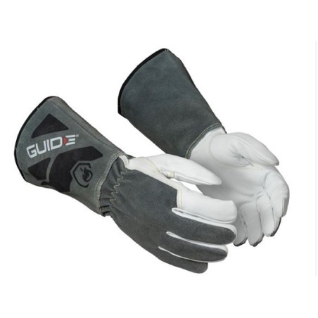 Gant de soudeur TIG dos croûte bovin paume fleur chèvre de taille 7 à taille 12