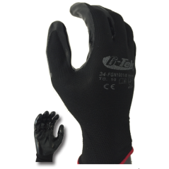 Gant NYLON tricoté enduit  NITRILE de taille 6 à taille 11