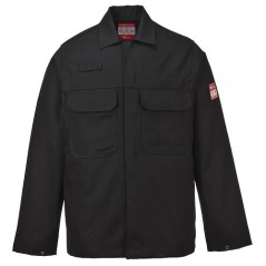 VESTE COTON IGNIFUGE NOIR DE TAILLE S A TAILLE 3XL
