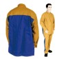 VESTE EN CUIR FLEUR DEVANT ET DOS PROBAN DE TAILLE S A TAILLE 2XL