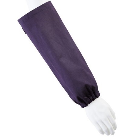 Manchette en coton ignifugé anti arc électrique couleur marine de 40 cm