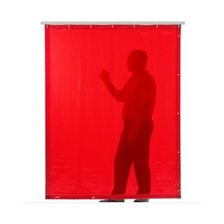 Rideau en PVC orange de 1600 x 1400