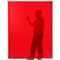 Rideau en PVC orange de 1600 x 1400