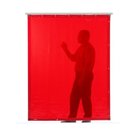 Rideau en PVC orange de 2000 x 1400