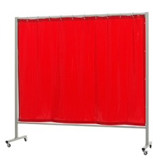 Rideau simple avec structure OMNIUM orange de 200 x 215 cm