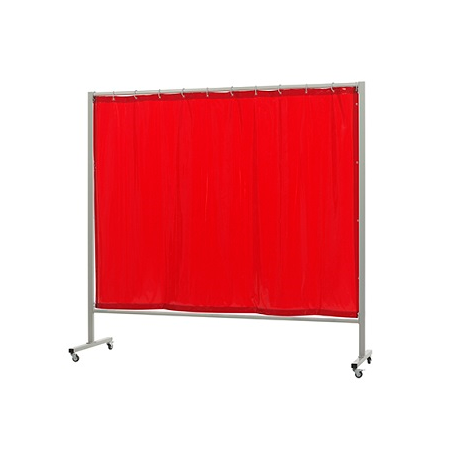 Rideau simple avec structure OMNIUM orange de 200 x 215 cm
