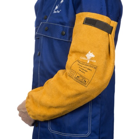 Manchette anti-chaleur en croûte de cuir,  de 52 cm