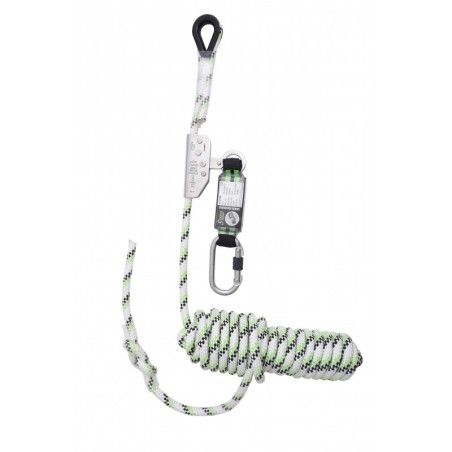 Anti-chute coulissant sur corde de 10 mètre, avec absorbeur d'énergie