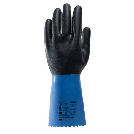Gant EUROCHEM NE530 en néoprène épaisseur 0,9 mm, longueur 35 cm de taille 7 à taille 11