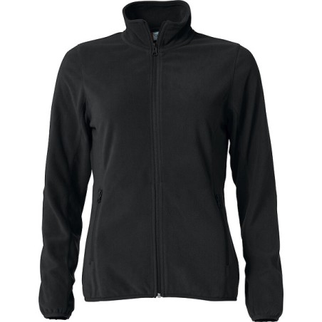 Veste polaire noir pour femme avec ZIP de taille XS à taille 2XL