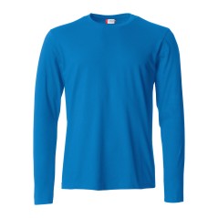 T-Shirt en coton avec manche longue en coton bleu roi de taille S à taille 4XL