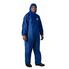 Combinaison jetable SMS bleu feu retardant de taille XL à XXL