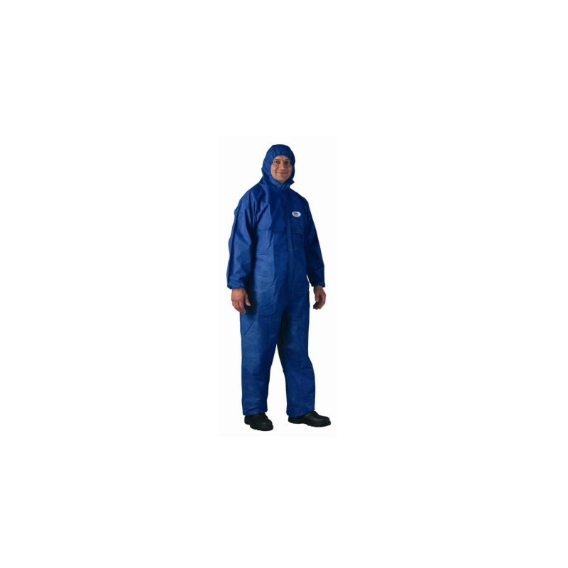 Combinaison jetable SMS bleu feu retardant de taille XL à XXL