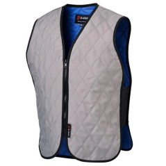 Gilet rafraichissant sans manche gris de taille S à taille 3XL