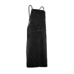 Tablier en cuir souple noir 106 x 66 cm