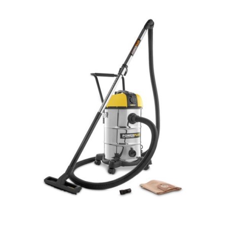 Aspirateur eau et poussière en inox, de 30 litres