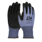 Gant anti coupure E POLYKOR bleu enduit en latex de taille 6 à taille 11