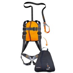 Kit EVO11 avec harnais, connecteur et longe de 1 m, réglable par sangle taille S à XL