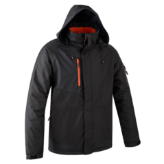 Parka YUZU Ripstop doublée en polaire noire taille S à taille 4XL