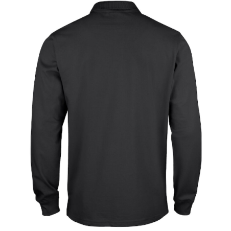 Polo homme noir manche longue de taille S à taille 5XL