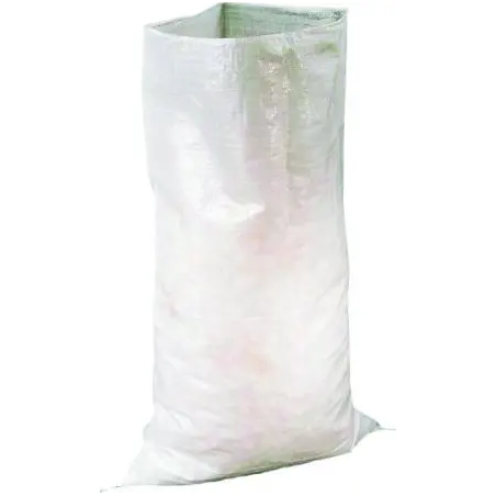 Sac pour gravats en polypropylène tissé blanc de 55 x 95 (paquet de 10)