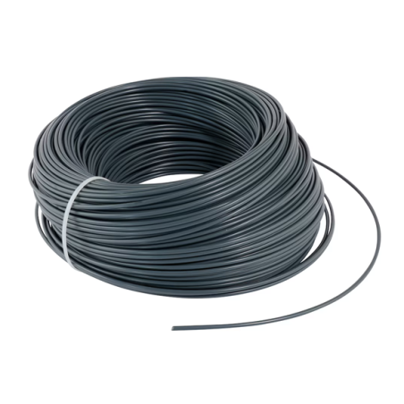 Baguette à souder en PVC-U (dur) profil D diamètre 4 (GRIS)