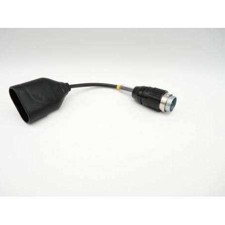 Adaptateur de gachette 5 broches mâle/2P femelle  LINCOLN-AIR LIQUIDE-EWM air JAUNE