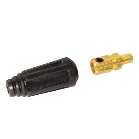 Raccord mâle 1/4 tour diamètre 9 pour câble 10/25 mm²