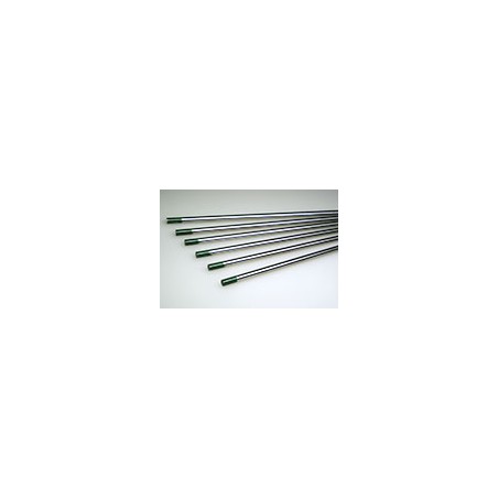 Electrode tungstène pur W diamètre 1 à 6.4 (VERT)