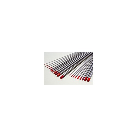 Electrode tungstène THORIUM 2% WT20 diamètre 1 à 4.8 (ROUGE)